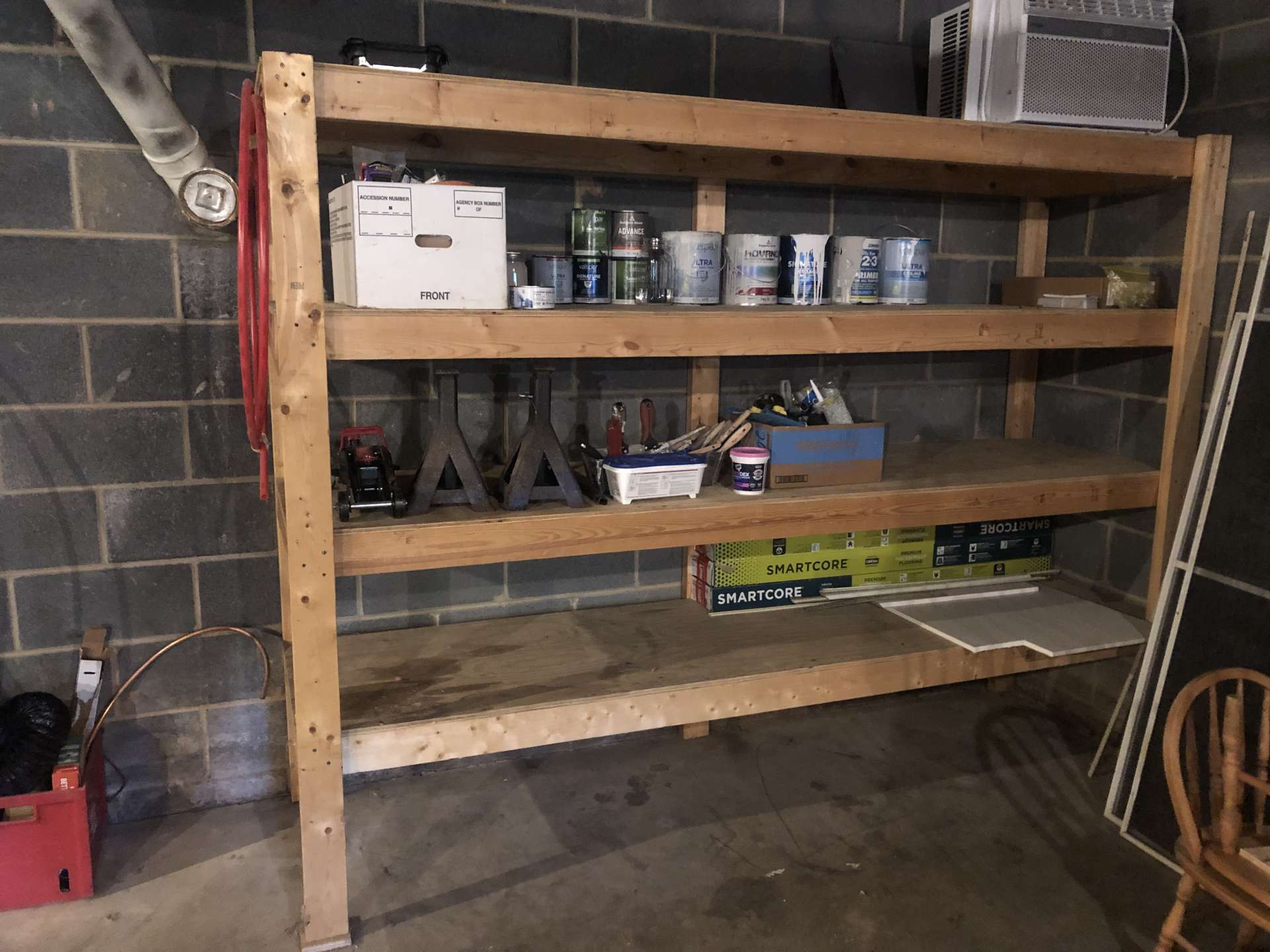 Basement storage